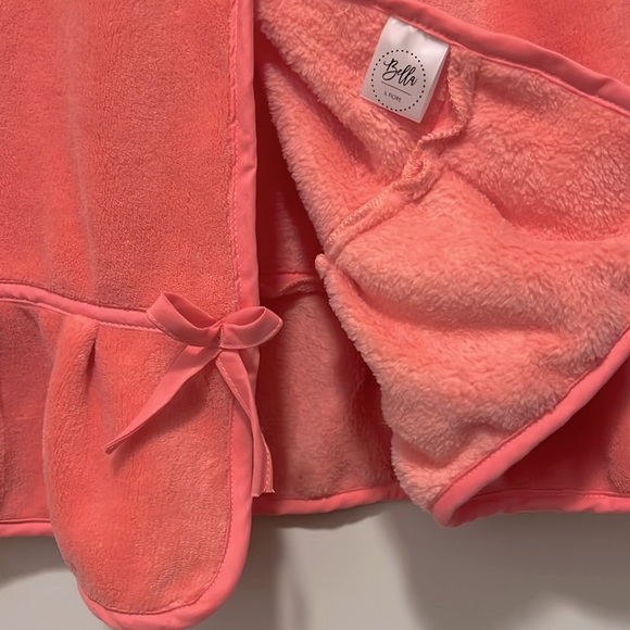 Bella Il Fiore Perfectly Plush Spa Wrap, Coral - Picture 5 of 7